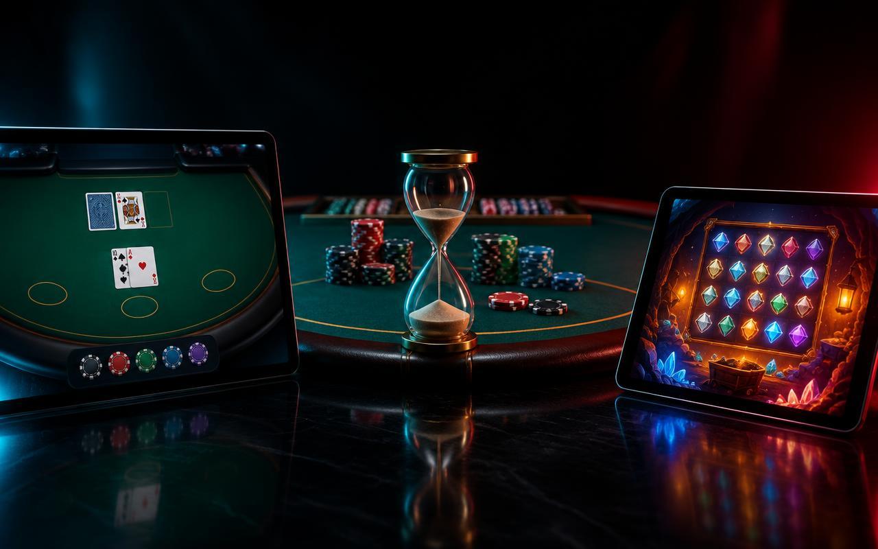 Featured image for article: Virtual Table Games vs Live Dealer Tables vs Mini Games – Session Length, Pace, and Cost Per Hour Compared