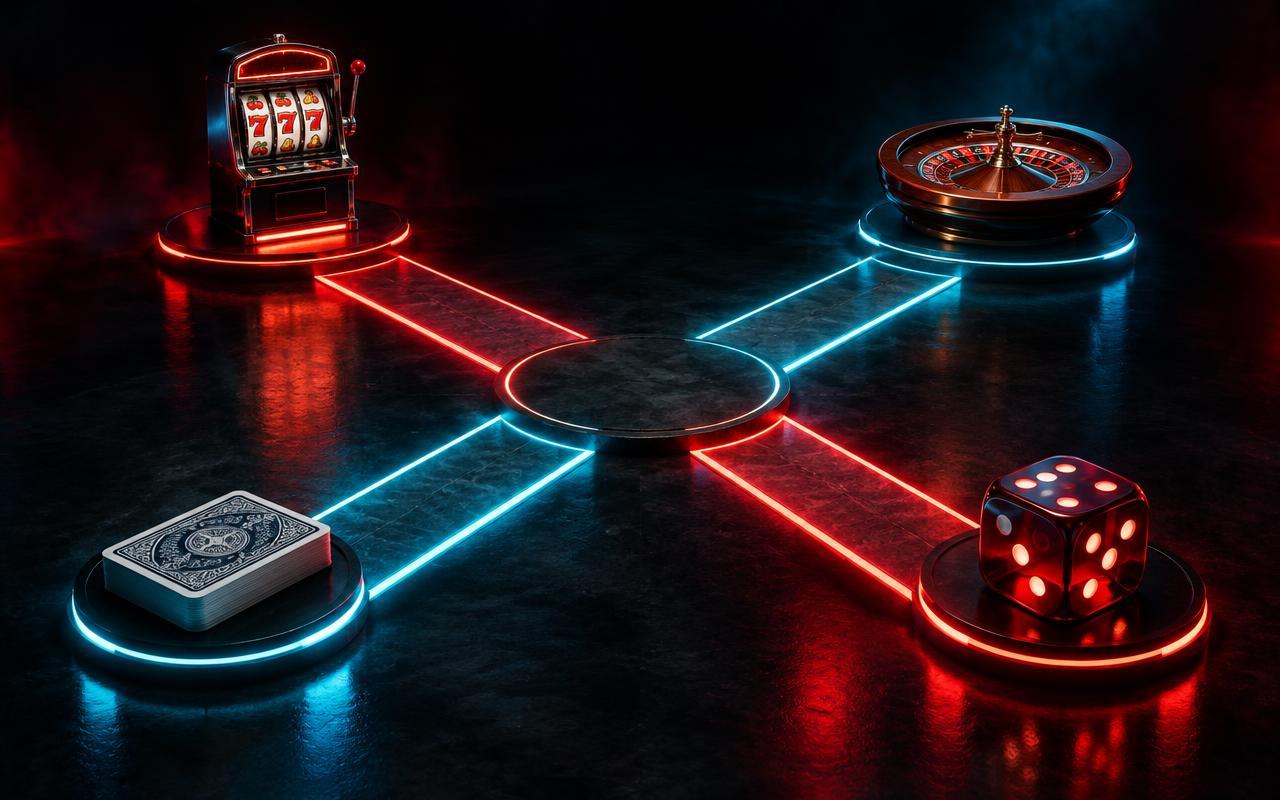 Featured image for article: How to Choose Between Slots, Live Casino, Mini Games, and Table Games – A Personality-Based Guide